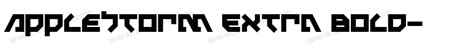 AppleStorm Extra Bold字体转换